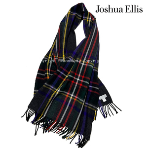 美品 22AW ジョシュアエリス カシミア ツィード タータン チェック マフラー ストール Various Check チェック 中判 カシミヤ Joshua Ellis