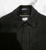 【PAUL SMITH】 ポールスミスロンドン ステンカラーコート ジャケット 日本製 Mサイズ メンズ 黒_画像6