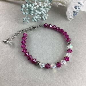 Swarovski 2色づかいのブレスレット〜フィッシャー