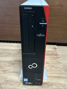 ☆EM005【中古現状品】 デスクトップパソコン 本体のみ 富士通 ESPRIMO D587/RX (Core i5-6500 3.20GHz/4GB/HDD500GB/DVD) FMVD26051P