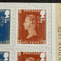 【ペニーブラック180周年記念】ロンドン2020国際切手展 6枚 切手帳 ファーストクラス切手_画像5