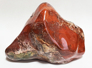 【a01】 鑑賞石 赤石 重量約17.8kg 錦紅石　飾り石 天然石 水石 原石 盆石 自然石 赤玉石