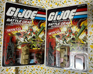 ハズブロ G.I.ジョー HASBRO G.I.JOE BATTLE GEAR 武器セット 開封品と未開封品 2セット ケース傷みあり 一部欠品 海外製品