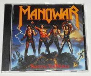 1987年発売盤『 Fighting The World★Manowar』US産パワー・メタルの帝王★偽メタルに死をの,マノウォー★メジャー移籍の5作目