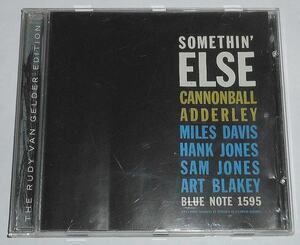 1999年発売◎RVGリマスターUK盤『Somethin' Else +1＊Cannonball Adderley』1958年モダン・ジャズ.奇跡の名録音★歴史的名演マイルスの枯葉