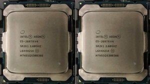 Intel xeon E5-2697A v4　2個セット■ 正規完動品＠送料無料 ■