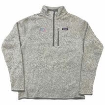 Patagonia ベターセーター ハーフジップ L グレー プルオーバー フリース ジャケット パタゴニア Better Sweater 2018年製 25522_画像1