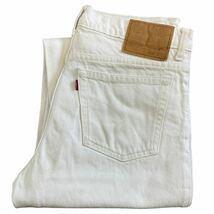 Levi's 515 ホワイト デニム パンツ W31 L34 リーバイス ストレート ジーパン ジーンズ Levis_画像1