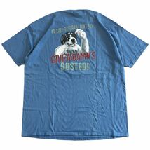 00s BIG DOGS 半袖 Tシャツ 3XL ブルー DOG 犬 コットン ワンポイント ロゴ ビッグドッグ_画像2