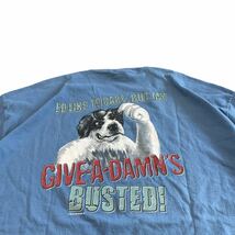 00s BIG DOGS 半袖 Tシャツ 3XL ブルー DOG 犬 コットン ワンポイント ロゴ ビッグドッグ_画像5