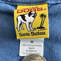 00s BIG DOGS 半袖 Tシャツ 3XL ブルー DOG 犬 コットン ワンポイント ロゴ ビッグドッグ_画像7