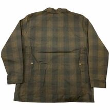 90s USA製 FILSON GARMENT オイルド ジャケット XL ブラウン チェック柄 ワックス コットン ハンティング フィルソン ガーメント_画像6