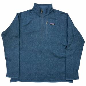 Patagonia ベターセーター ハーフジップ L ブルー プルオーバー フリース ジャケット Better Sweater パタゴニア 2017年製 25522