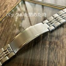 17.6mm 銀色　弓管　時計バンド　時計ベルト　ヴィンテージ　金属　中古品_画像4