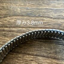 21mm 銀色　時計バンド　腕時計ベルト　伸縮　蛇腹　中古品_画像5