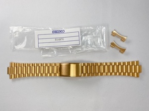 B1497G SEIKO セイコー5 19mm 純正ステンレスブレス ゴールド 金色 7009-3040用 ネコポス送料無料