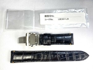 L0E5011J9 SEIKO プレザージュ 20mm 純正革ベルトバックル付 クロコダイル ブラック SARD011/6R24-00F0用 ネコポス送料無料