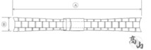 FEV1AB CABANE de ZUCCa ズッカ チューインガム 16mm 純正革ベルト ブラック AWGK019/1N00-0RB0他用 ネコポス送料無料_画像9