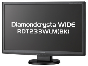 T2819 MITSUBISHI Diamondcrysta 23インチ ワイド液晶ディスプレイ RDT233WLM(BK) フルHD/ノングレア/TN/HDMI 現状品