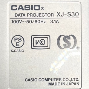 T2837 CASIO/カシオ DATAプロジェクター XJ-S30 ランプ使用時間 1409Hの画像10