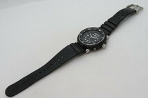 1円～【電池切れ】SEIKO　セイコー　ハイブリッドダイバー　クオーツ　メンズ腕時計　H558-5000　ブラック文字盤　ブラックベルト　12-1-8_画像8