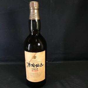 T2559 古酒 未開栓 SUNTORY 木桶仕込 1981年 直火蒸留 ピュアモルトウイスキー 750ml 43% サントリー 20歳以上限定 ウイスキー アルコール 