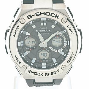 0809# カシオ/CASIO 腕時計 ジーショック G-SHOCK G-STEEL GST-W110-1AJF 電波ソーラー 20気圧防水 メンズ ブラック 【1124】
