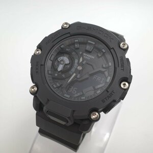 0856〇/CASIO 腕時計 G-SHOCK アナデジ GA-2200BB-1AJF カーボンコアガード構造 ダブルLEDライト 20気圧防水 メンズ ブラック【1124】