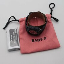 0908▲ CASIO 腕時計 BABY-G BA-130-1A4JF 10気圧防水 耐衝撃性 カジュアル スポーツ ロングセラー レディース ピンク×ブラック【1124】_画像7