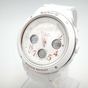 0912@[カシオ] 腕時計 ベビージー BGA-150EF-7BJF ワールドタイム アラーム LEDライト 10気圧防水 レディース ホワイト【1124】