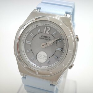 0911〇/CASIO 腕時計 ウェーブセプター 電波ソーラー LWA-M142-2AJF マルチバンド6 LEDライト レディース スカイブルー【1124】