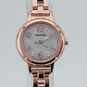 1008# シチズン/CITIZEN 腕時計 ウィッカ Wicca KP3-660-95 限定モデル ソーラーテック 5気圧防水 レディース ピンクゴールド 【1124】