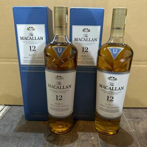 マッカラン12年トリプルカスク　MACALLAN 40% 700ml スコッチウイスキー 2本セット　検（サントリー山崎白州響12年18年25年21年シェリー 