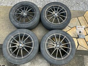 ウェッズスポーツ Weds Sport SA-15R SA15R 16インチ 6.5J+48 100-4H ミシュラン エナジーセイバー 195/55R16 ウェッズ製ロックナット付