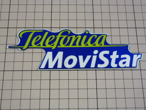 純正品 Telefonica Movistar ステッカー (150×46mm) SUZUKI スズキ テレフォニカ モビスター