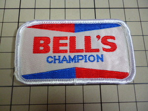 希少 正規品 BELL'S CHAMPION ワッペン 当時物 です(刺繍/70×40mm) ベルズ チャンピオン