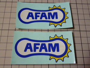 正規品 AFAM ステッカー 2枚 当時物 です(80×40mm) アファム スプロケット