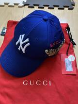 GUCCI グッチ　MLBコラボキャップ　フリーサイズ　付属品完備　ケリングジャパン正規品　キャップ_画像1