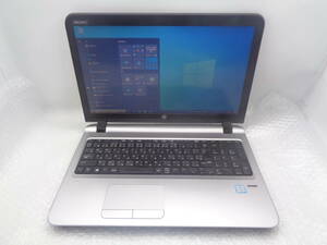 i5第6世代 HP Probook 450 G3/i5-6200U 2.3GHz/8GB/500GB/カメラ/無線/BLUETOOTH/DVDマルチ/15.6インチ/Windows10 中古動作品(F361)