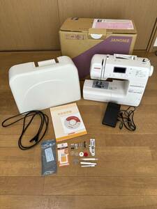 【中古美品】ミシン JANOME JN-51コンピューターミシン ケース付 ジャノメ ハンドクラフト 手工芸 