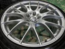 美品 RAYS HOMURA 2×7 8.5j×19インチ +45 PCD112/5H バリ山中古タイヤ 245/35R19付 アウディ BMW メルセデスベンツ フォルクスワーゲン_画像5