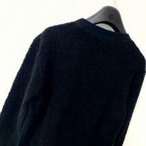 junhashimoto ジュンハシモト CREW NECK KNIT MOCOMOCO 3 BLACK _画像7