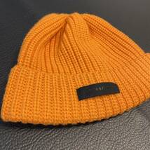 junhashimoto ジュンハシモト WATCH CAP ニットキャップ フリーサイズ orange 差し色_画像5