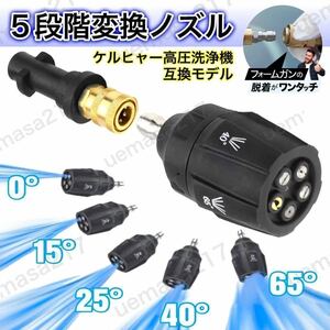 高圧洗浄機 ケルヒャー ノズル ヘッド k2 k3 k4 k5 k6 k7 mini stanley slp ミニ マルチアングル 延長 調整 kシリーズ ワンタッチ カプラー