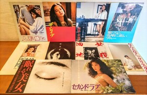 黒木瞳、田中裕子、大原麗子など、セクシー映画パンフレット10冊セット！