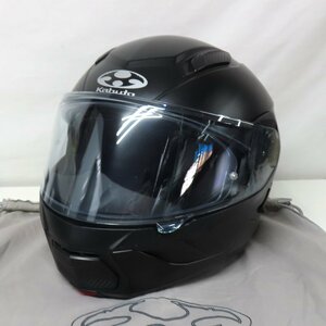 【中古美品】OGK Kabuto オージーケーカブト RYUKI リュウキ システムヘルメット Mサイズ フラットブラック フルフェイス バイク 二輪 人気