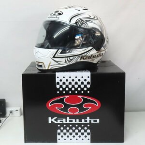 【美品】OGK Kabuto オージーケーカブト KAMUI3 JAG カムイ3 ジャグ フルフェイスヘルメット Lサイズ 人気 バイク 二輪 ツーリング