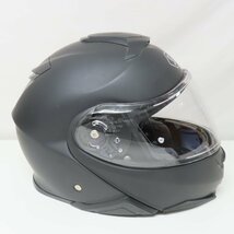 【美品】SHOEI ショウエイ NEOTEC2 ネオテック2 システムヘルメット Mサイズ マットブラック フルフェイス 人気 バイク 二輪 ツーリング_画像6