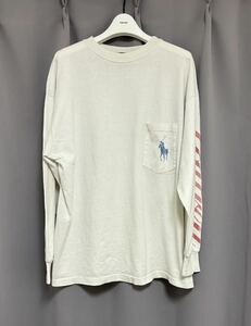 80's〜90's vintage boot RalphLaurenロングスリーブポケTee/貴重、珍品ビンテージブートTシャツ、ロンT、ラルフローレン、カットソー 