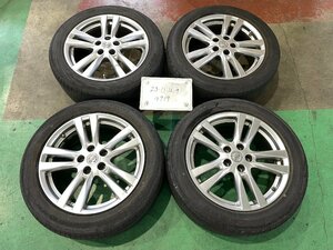 ★TE52 日産 エルグランド HWS　純正 18インチ ENKEI アルミ ホイール　4本　18×7.5J +55 PCD114.3 5穴 ハブ径66　225/55R18★